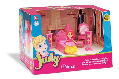 Judy Home Quarto Princesa Com Boneca Samba Toys
