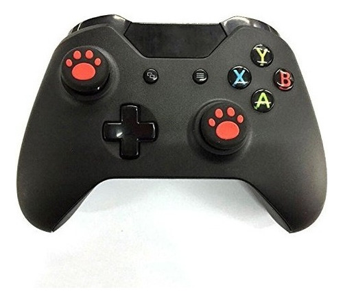 Grips Gomitas Universales Para Joysticks Perrito 2 Piezas Color Rojo