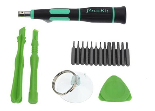 Imagen 2 de 6 de Kit Destornilladores Reparar Celular iPhone Proskit Sd-9314