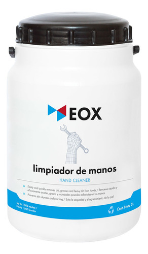 Jabón Mecánico Hand Cleaner With Scrubbers Eox 3 Litros