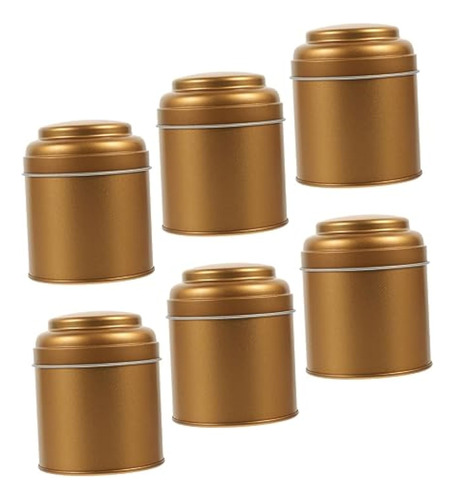 6pcs Candy Containers Tea Canister Decorative Food Storage