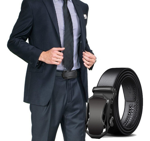 Cinturón De Cuero Para Hombre Cinturón De Hebilla Automátic