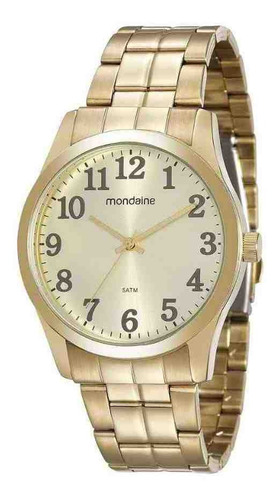 Relógio Masculino Mondaine Dourado Analógico 99192gpmvde2