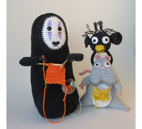 Sin Cara Y Bo (el Viaje De Chihiro - Studio Gibli) Amigurumi