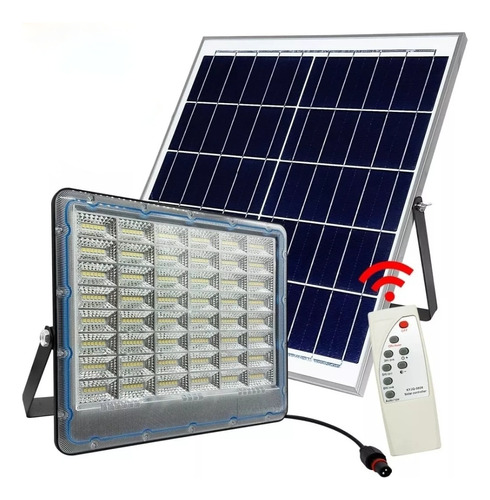 Foco Solar Led Con Control Remoto 100w Exteriores