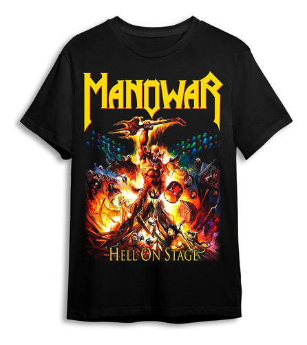 Polera Manowar - Hell On Stage - Holy Shirt