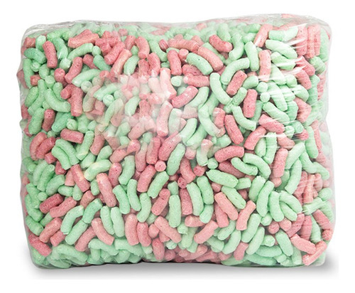 5 Litros De Flocos Proteção Biodegradável Rosa E Verde