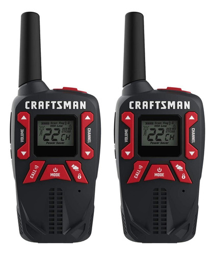 Set 2 Radios Bidireccionales Walkie Talkies Craftsman 25