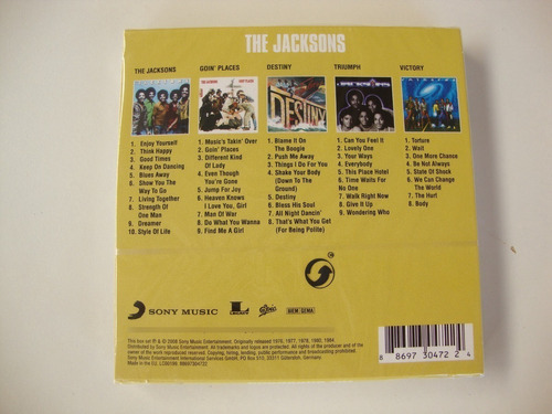 Cd - The Jacksons - Caja - Álbum original Clásicos - 5 CD