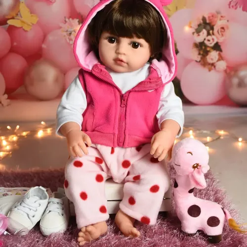 Bebê Reborn Realista 48cm Menina Linda Para Presente Top