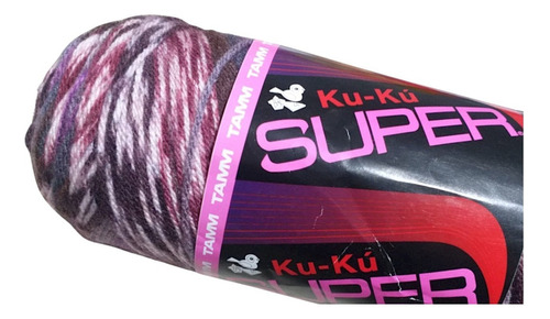 Estambre Ku-ku Super Tubo De 200 Gramos Color Grecas Violeta