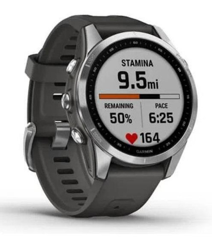 Relógio Gps Garmin Fenix 7s 010-02539-01 Grafite Cor da caixa Aço inoxidável Cor da pulseira CINZA CLA/PRATA