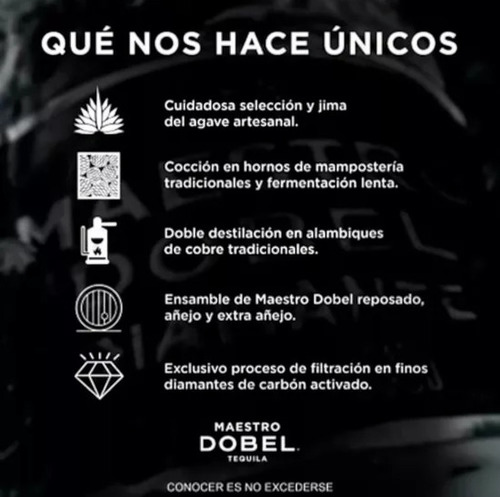Paquete De 3 Tequila Maestro Dobel Diamante S/estuche 700 Ml