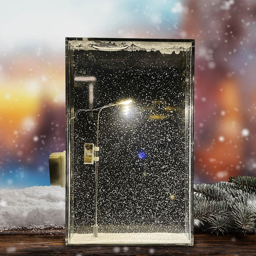 Noite De Neve, Fluindo, Luz Noturna, Paisagem De Neve, Rua P