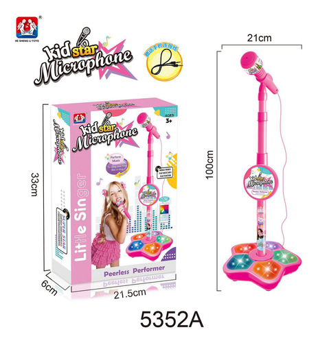 Micrófono Para Niños Con Soporte Para Cantar Karaoke