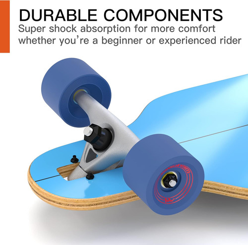41 Pulgadas Drop-through Longboard Skateboard Cruiser
