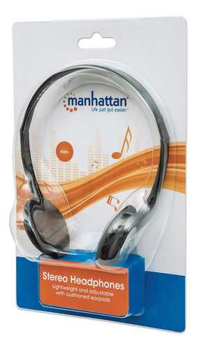 Auriculares Estéreo Supraaurales Manhattan Con Cable De 1,8