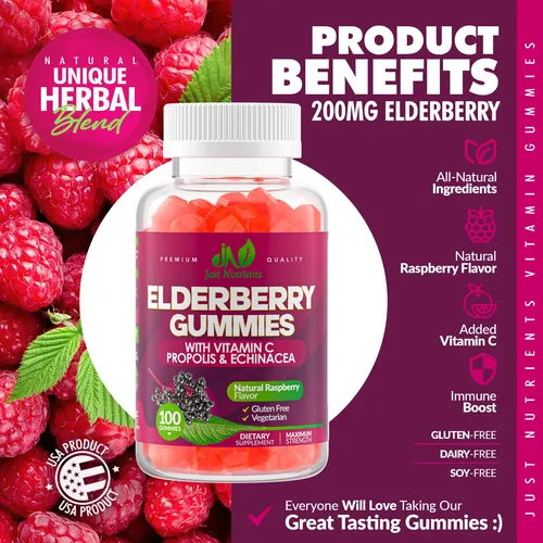 Gomitas Sambucus De Sauco Con Vitamina C, Equinacea, Propole