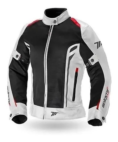 Campera Moto Cordura Mujer Verano Seventy Touring Negra Rpm