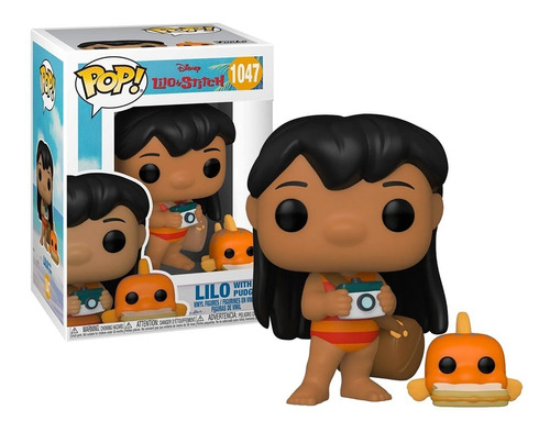 Boneco Funko Pop Lilo C/ Pudge 1047 - Lilo & Stitch Disney