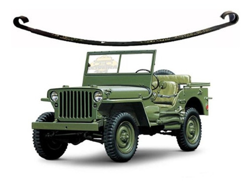 Mola 2ª Folha Dianteiro Jeep Willys Cj3 1945/ 1954