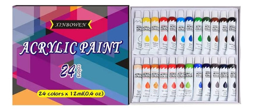 Uffiziarts Pintura Acrílica 24 Colores Set Arte Profesional