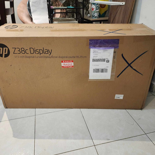 Monitor Retroiluminado Led Curvo 37.5 Hp Z38c Negro 4k Uhd Negro (Usado)