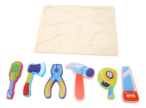 Puzles De Madera Para Niños Que Combinan Herramientas Para E