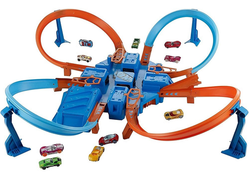 Set De Pista Entrecruzada Hotwheels Original! 