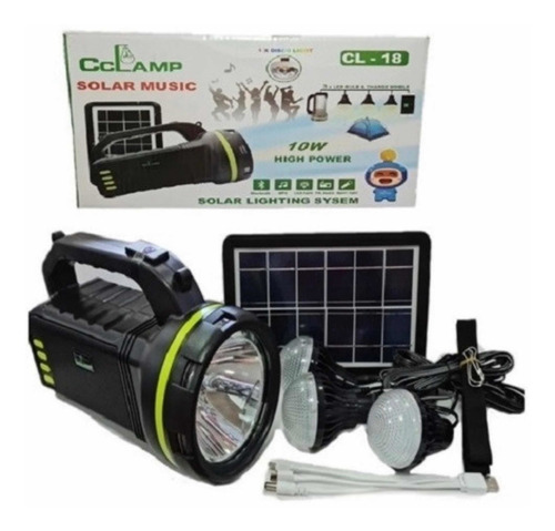 Kit Solar De Camping / Radio / Bluetooth /cl18