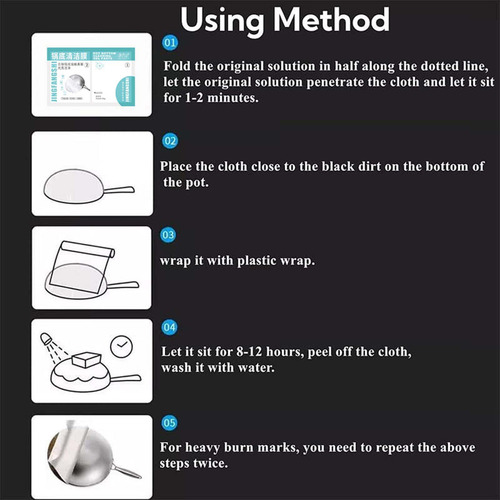 Filme De Limpeza De Escória Pot Grey Cleaning Patch Cleaner
