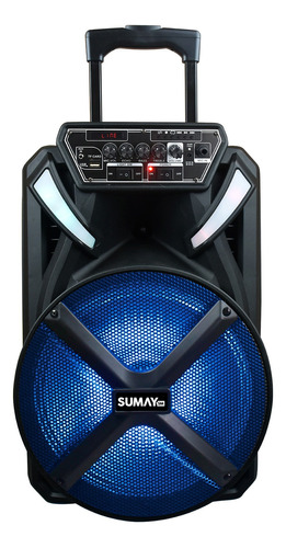 Imagem 1 de 3 de Alto-falante Sumay X-Prime 600BT SM-CAP22 portátil com bluetooth preto 100V/240V 