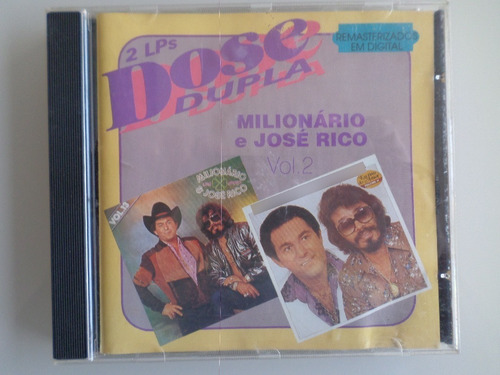 Cd Milionário & José Rico - Dose Dupla (2 Lps) Vol. 2 (Usado)