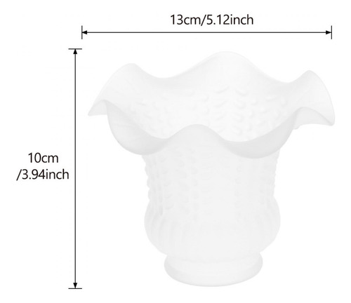 Reemplazo De 3pcs Campana De Cristal Colgante De Lámpara