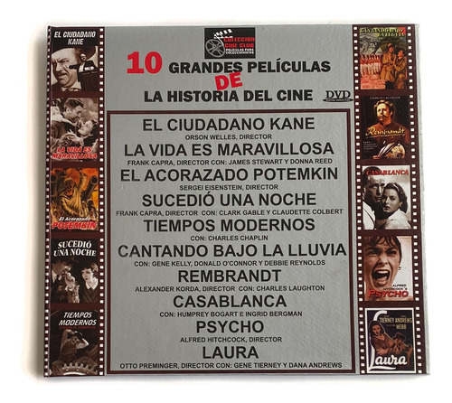 Dvd Película 10 Grandes Películas De La Historia Del Cine 