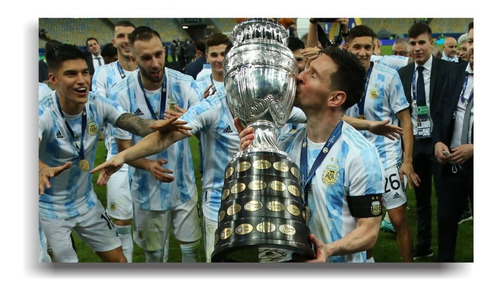 Cuadro Selección Argentina Copa América 2021 - 45cm X 30cm