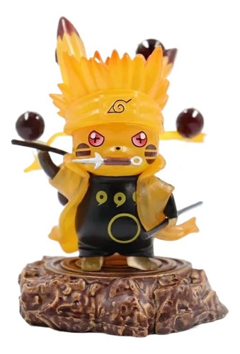 Figura Decorativa De Pikachu Six Paths Sage Naruto Madara