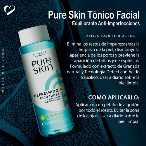 Tónico Facial Anti-imperfecciones Pure - mL a $126