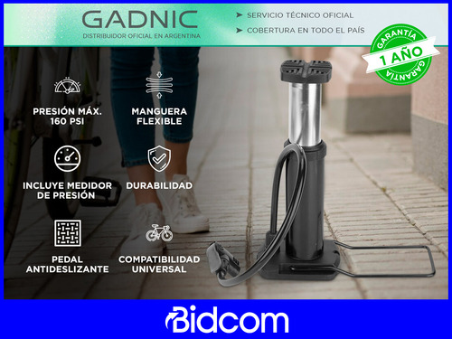Bomba De Pie Gadnic De Alta Presión 2 Válvulas