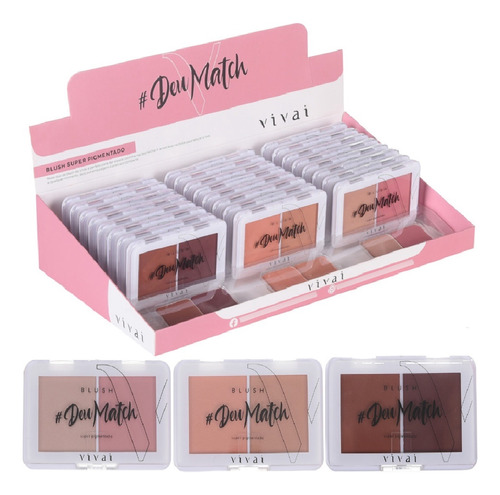 24 Blush Matte Micronizado Com Provadores Atacado Revenda