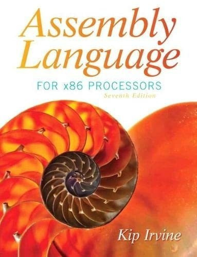Assembly Language For X86 Processors - Irvine, Kip, De Irvine, Kip. Editorial Pearson En Inglés