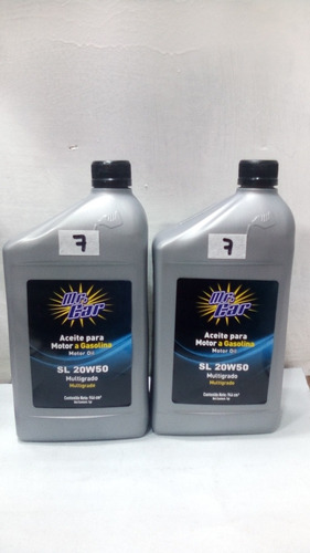 Aceite Mineral Venoco Para Motor Sl20w50 Mr. Car 946cm Nuevo