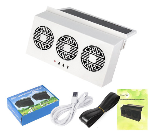 Ventilador De Con Energía Solar Para Automóvil, Ventilador