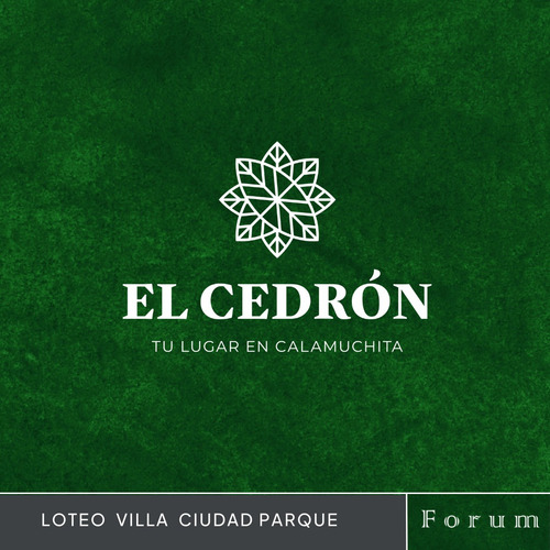El Cedrón, Lotes Villa Ciudad Parque, Calamuchita