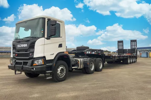 Scania R540 ano 2023 6x4 vermelho zerado - Caminhões - Vila Água