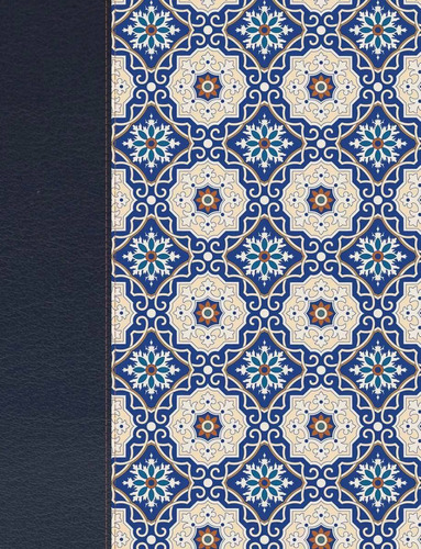 Biblia De Apuntes Rvr1960, Piel Fabricada Mosaico Crema/azul
