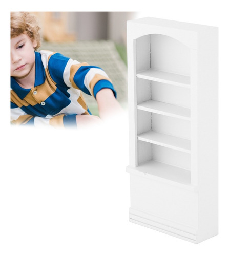 Librería De Madera En Miniatura Dollhouse Accessory 1:12 Sim