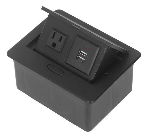 Enchufe De Escritorio, 2 Puertos Usb, Escritorio Integrado,