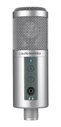 Imagen 1 de 3 de Micrófono Audio-Technica ATR2500-USB condensador  cardioide plata