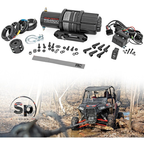 Winch Rough Country 4500-lb | Utv | Cuerda Sintética